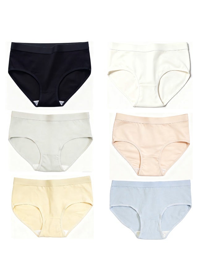 Cotton Underwear for Women, Cotton Stretch Briefs for Ladies Full Coverage, Breathable Cotton Panties for Women, Comfortable Ladies Knickers, L - Image 1